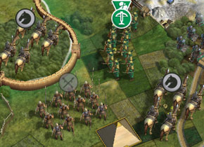 Image of units flanking the enemy.